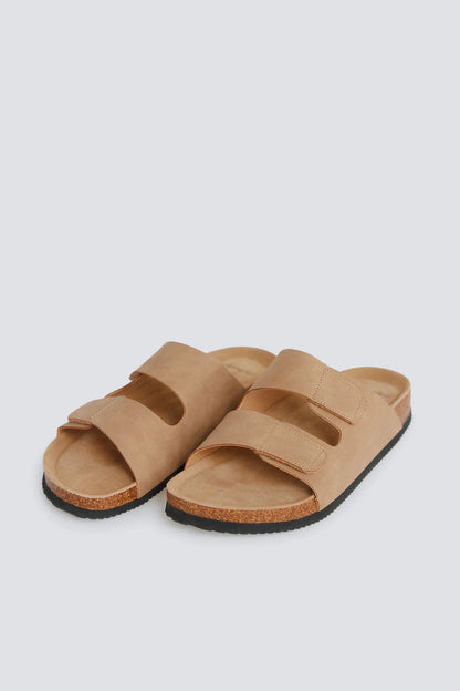 Springfield Brown Men Double Strap Velcro Sandal SKU: 2993203_30 Image 07