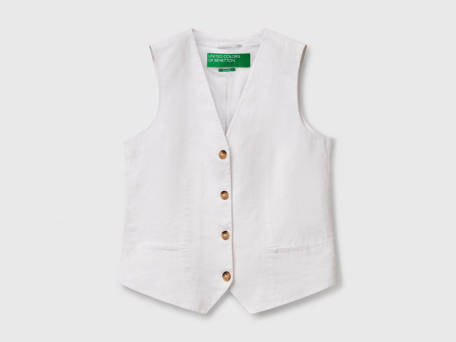 Benetton_Pure Linen Vest_2AGHDJ00G_101_04