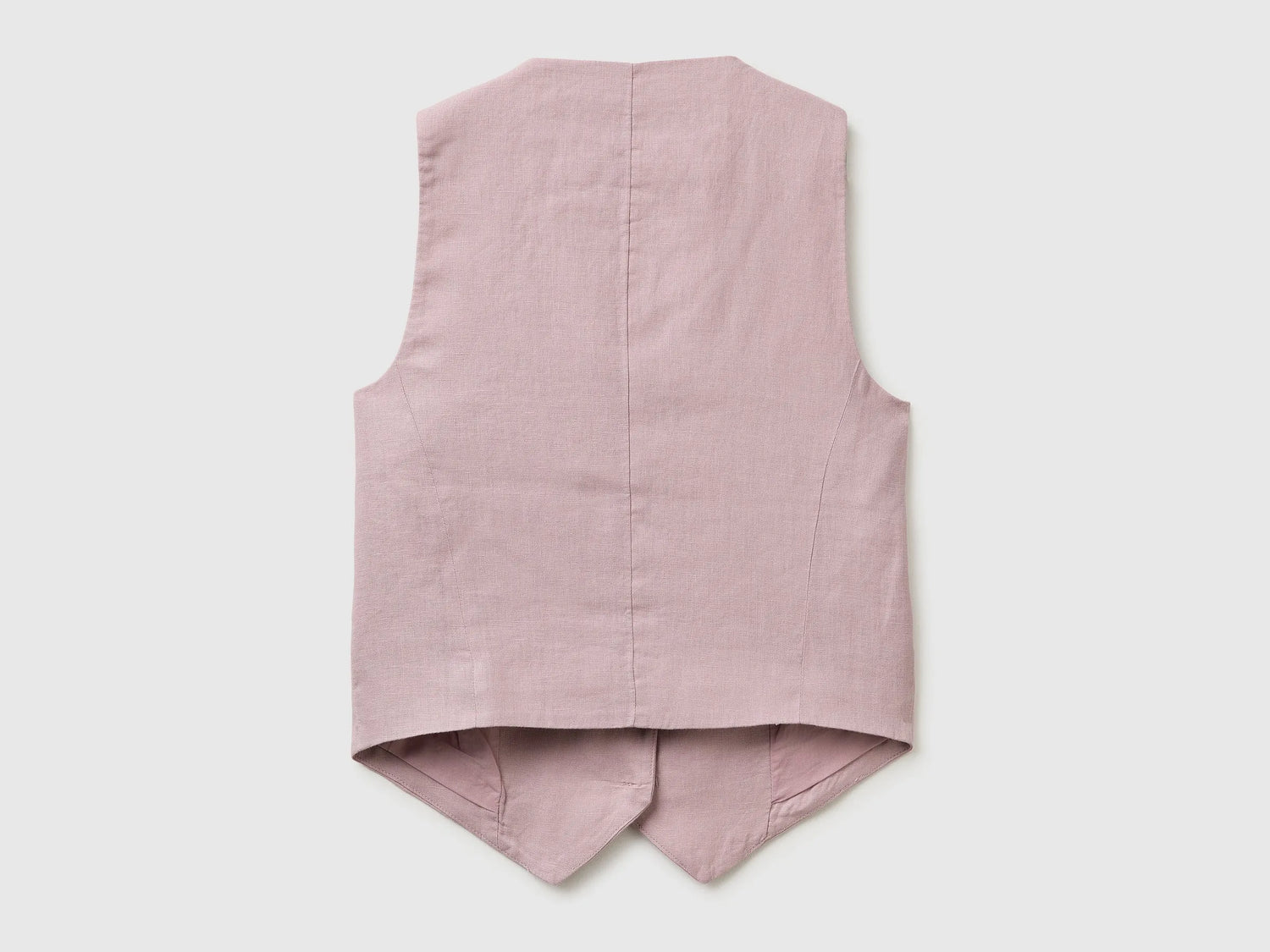 Benetton Pink Women 100% Linen Vest SKU: 2AGHDJ014_0K3 Image 02