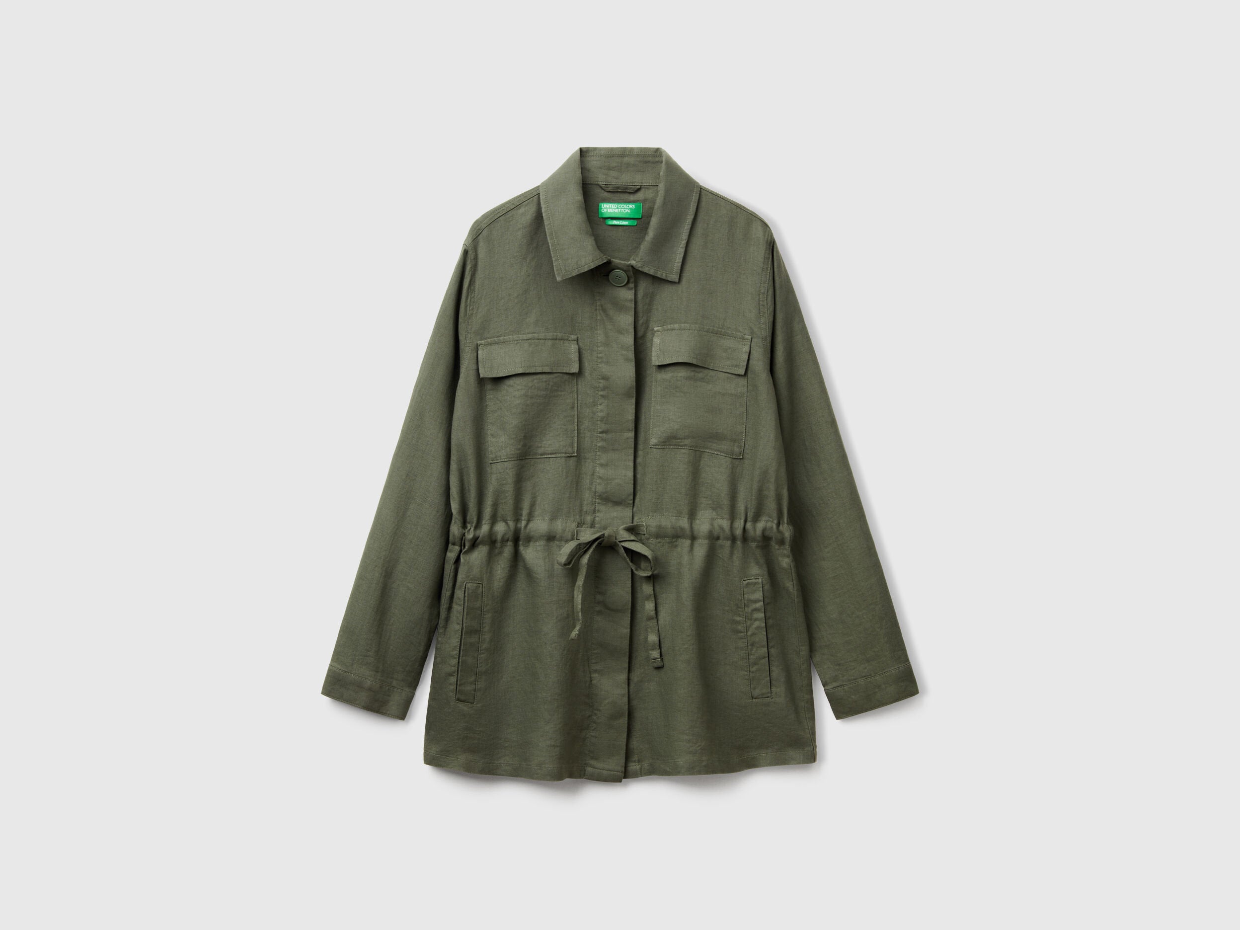 Benetton_Jacket with Drawstring in Pure Linen_2AGHDN07Q_20W_04
