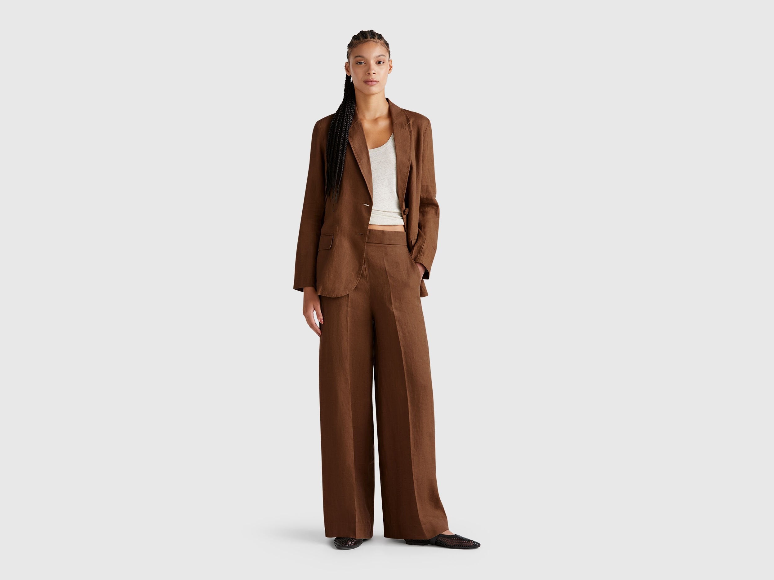 Benetton_Blazer in Pure Linen_2AGHDW00R_0B1_03