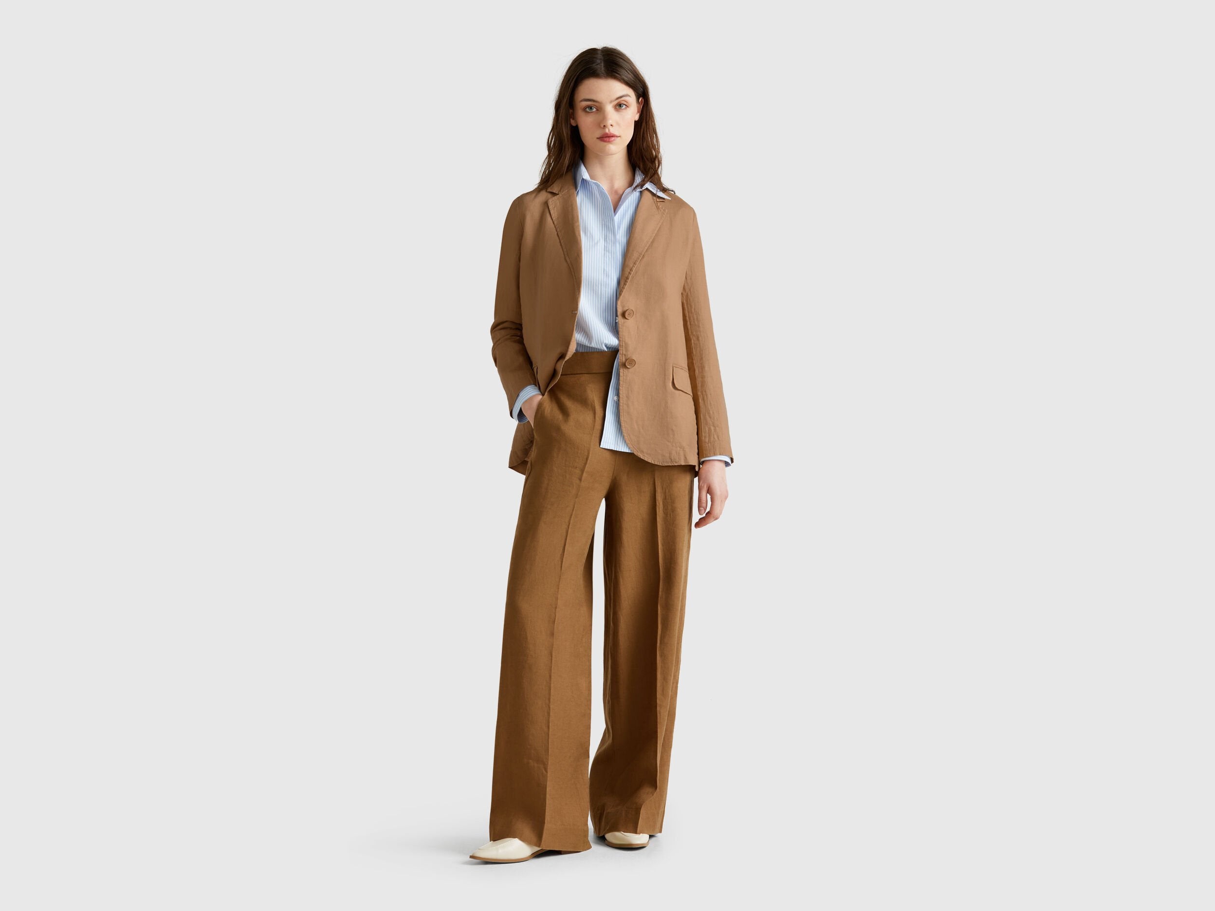 Benetton_Blazer in Pure Linen_2AGHDW00R_193_03