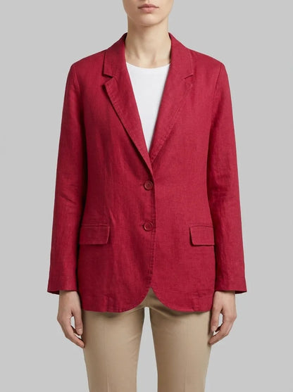 Benetton Strawberry Women Pure Linen Blazer SKU: 2AGHDW00R_2G1 Image 00