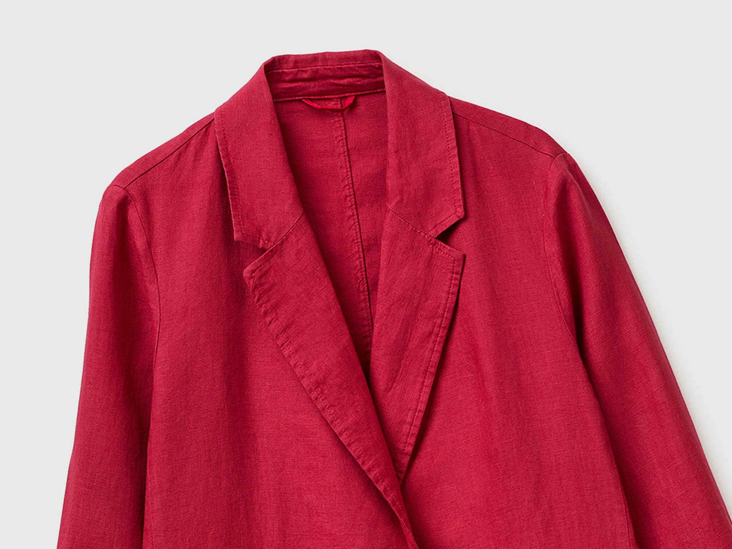 Benetton Strawberry Women Pure Linen Blazer SKU: 2AGHDW00R_2G1 Image 03