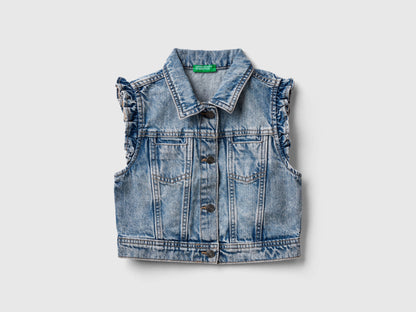 Denim Vest With Ruffles_2Dw2Gn02S_901_01