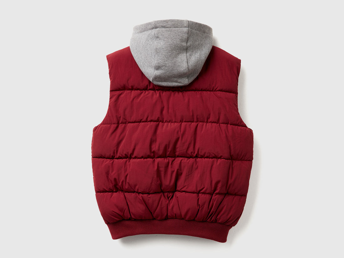Benetton_Burgundy_Padded Vest with Removable Hood_2IGGCJ012_129_02