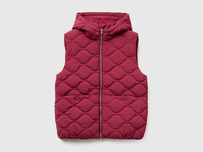 Benetton_Burgundy_Padded Vest with Hood_2IGGCJ013_236_01