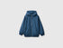 Benetton Dark Blue Boys Nylon Jacket with Hood SKU: 2IGGCN06J_37T Image 01