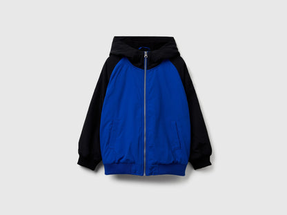 Benetton Multi-Color Boys Nylon Jacket with Hood SKU: 2IGGCN06J_902 Image 01