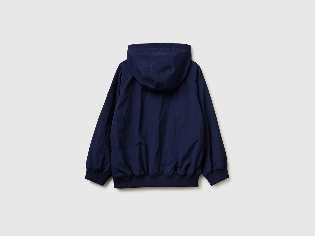 Benetton Dark blue Boys Nylon Jacket SKU: 2IGGCN06Z_252 Image 02