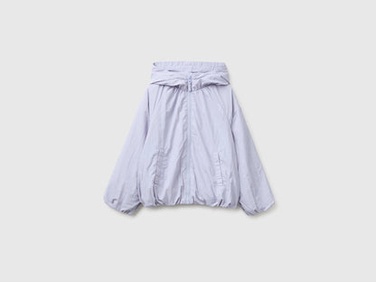 Benetton Lavender Girls Oversized Nylon Jacket SKU: 2IGGCN07E_19B Image 01