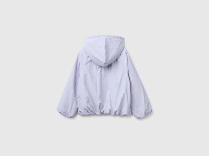 Benetton Lavender Girls Oversized Nylon Jacket SKU: 2IGGCN07E_19B Image 02