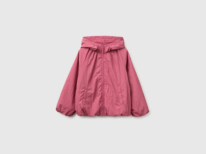 Benetton Fuchsia Girls Oversized Nylon Jacket SKU: 2IGGCN07E_2J4 Image 01