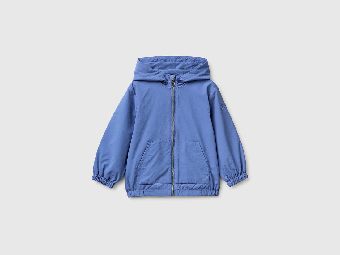 Benetton Air force blue Boys Rain Defender Nylon Jacket SKU: 2IGGGN049_05N Image 01