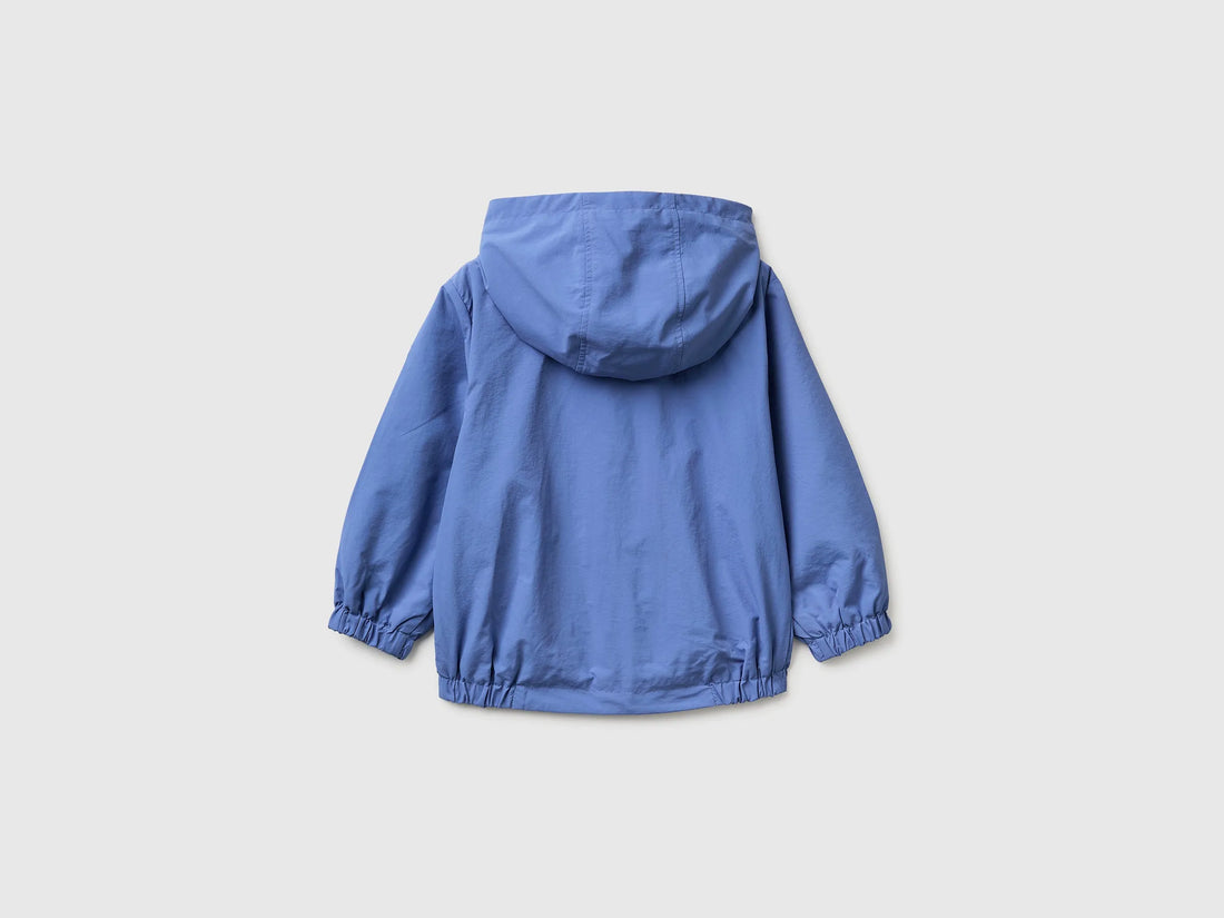 Benetton Air force blue Boys Rain Defender Nylon Jacket SKU: 2IGGGN049_05N Image 02
