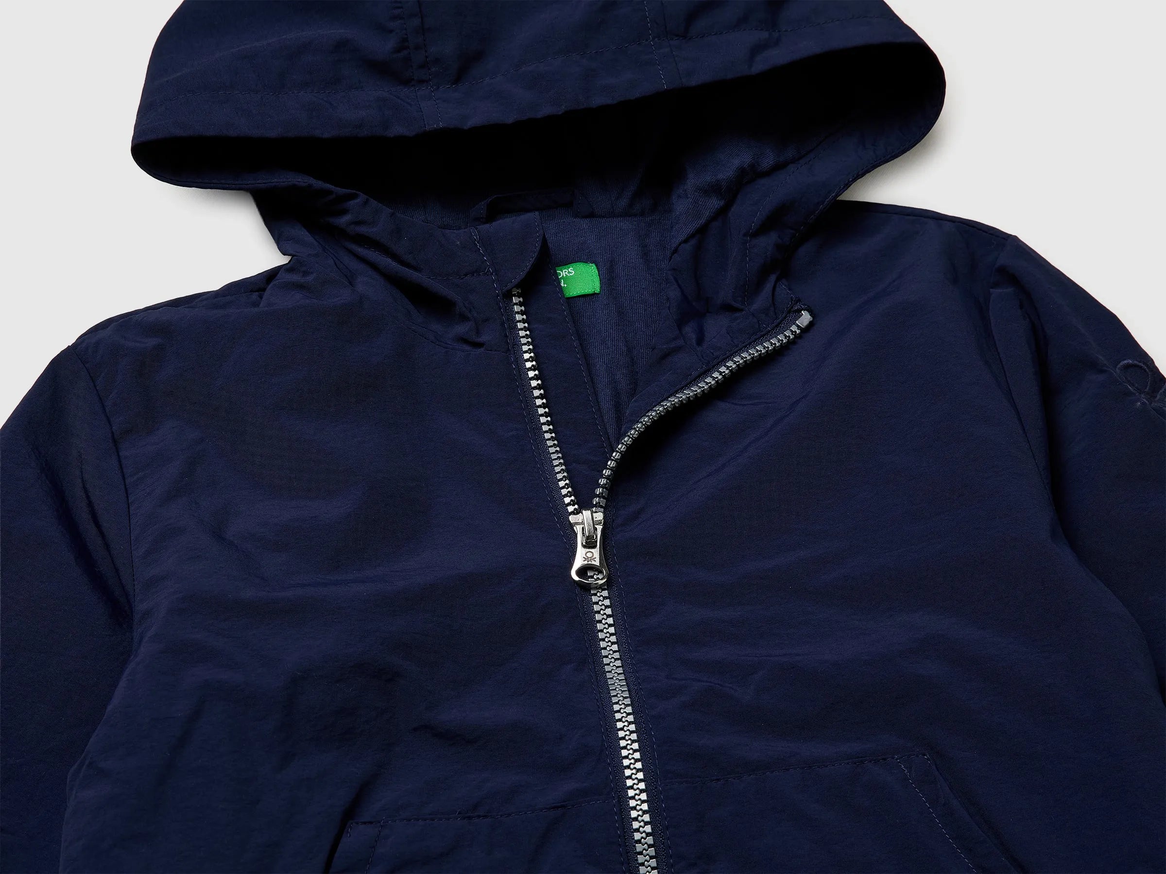 Benetton Dark blue Boys Rain Defender Nylon Jacket SKU: 2IGGGN049_252 Image 03
