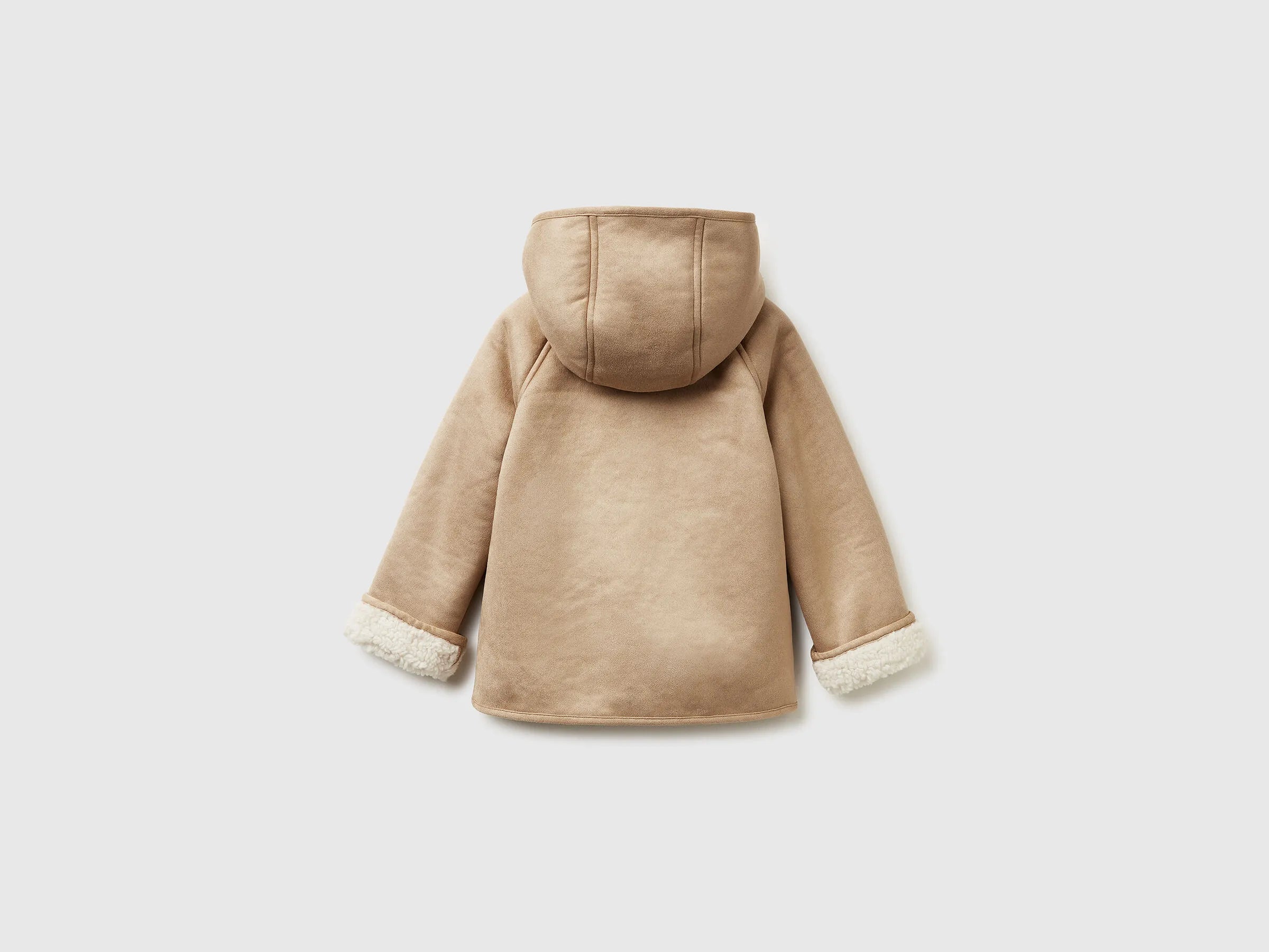 Benetton_Beige_Hooded Jacket with Suede Look_2JLAGN044_901_02
