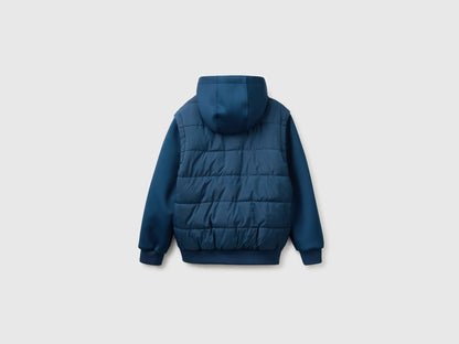 Benetton Dark Blue Boys Jacket with Detachable Sleeves SKU: 2KL9CN07H_37T Image 02