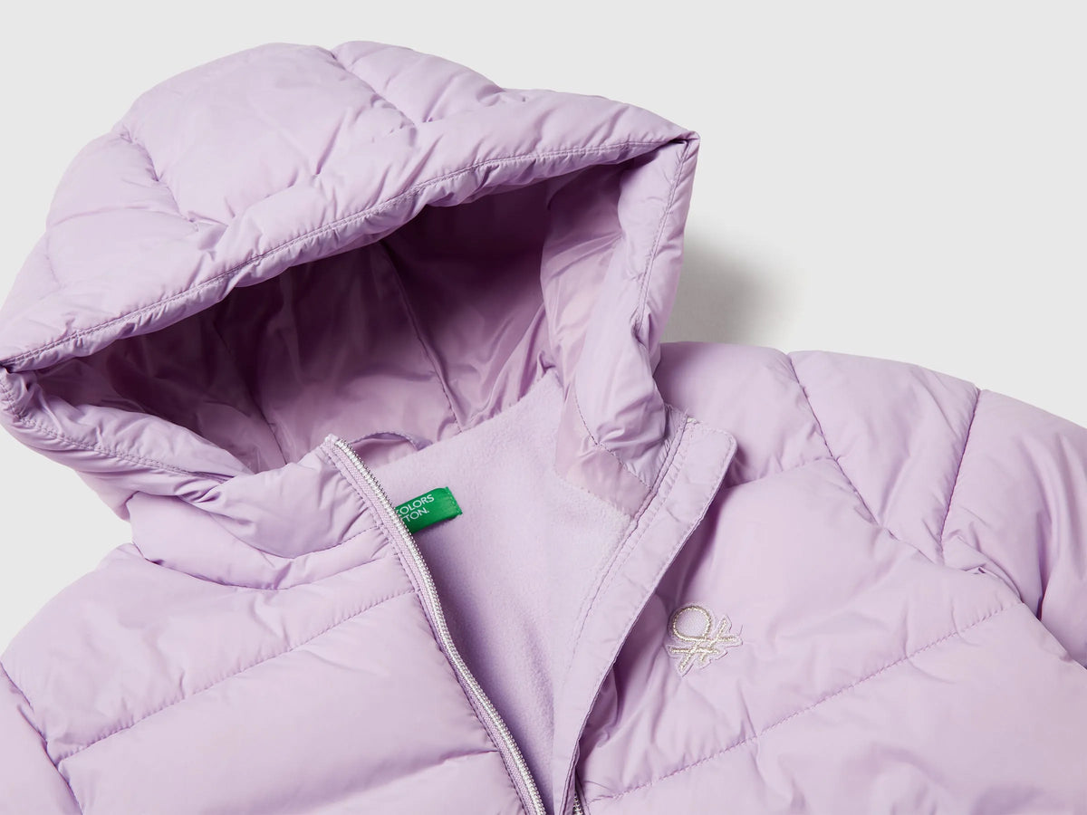 Benetton Lilac Girls Rain Defender Nylon Jacket SKU: 2LETCN04Y_054 Image 03