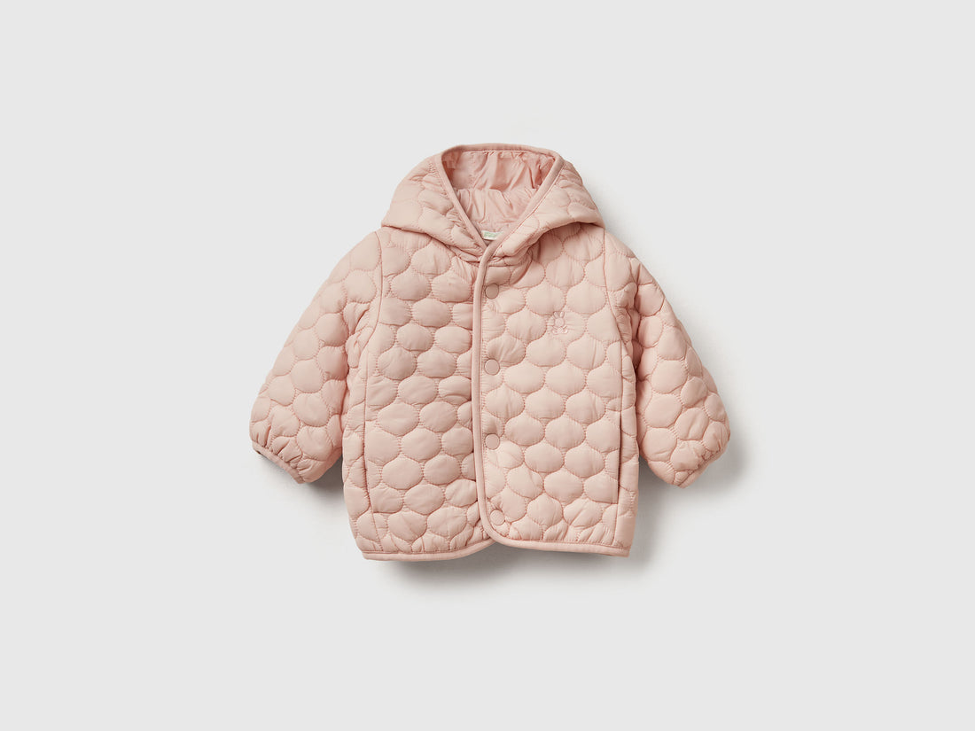 Benetton_Soft Pink_Quilted "Rain Defender" Jacket_2MJAAN00Z_12U_01