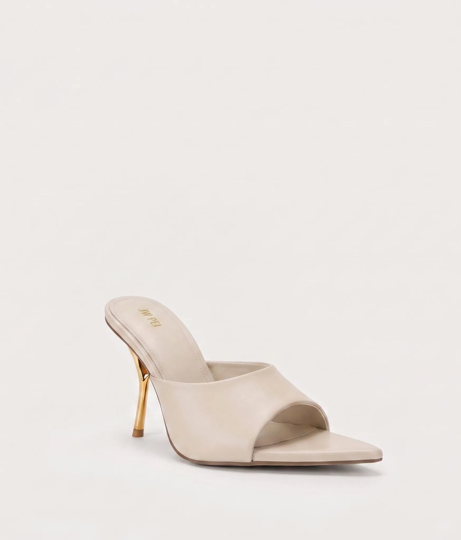 JW PEI Nude Women Aurora Pointed Toe Stiletto Mules  SKU: 2MS162-31_Nude Image 01