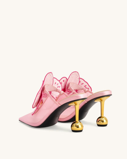 JW PEI Pink Women Sofia Orchid Sphere Heel Mules  SKU: 2MS83X001-4_Pink Image 04