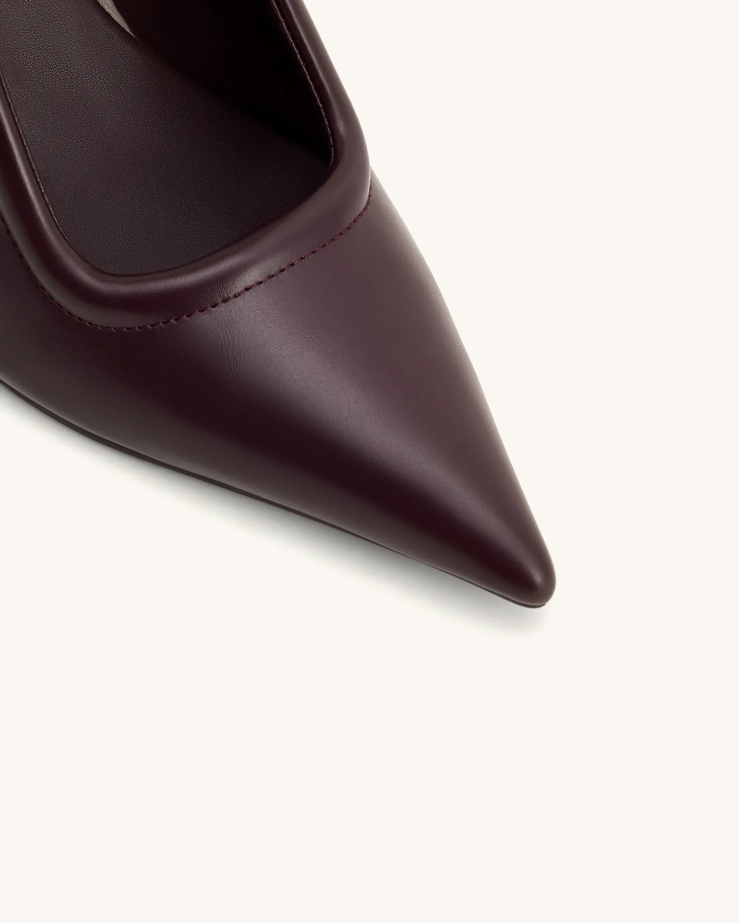 JW PEI Deep Burgundy Women Sofia Metal Accent Sphere Heel Mules  SKU: 2MS83X002-4_Deep Burgundy Image 06