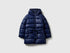 Benetton Dark Blue Girls Long Jacket with Belt SKU: 2NQRCN06O_252 Image 01