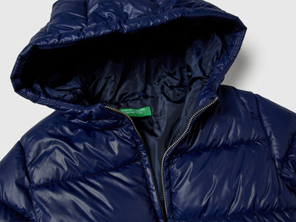 Benetton Dark Blue Girls Long Jacket with Belt SKU: 2NQRCN06O_252 Image 03