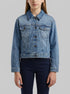 Benetton Light Blue Girls Oversized Denim Jacket SKU: 2PORCN061_902 Image 00