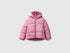 Benetton Pink Girls Padded Jacket with Hood SKU: 2SJ1CN05D_2G9 Image 01