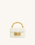 JW PEI White Women Kaia Bamboo Metal Handle Handbag - White SKU: 2T179-2_White Image 01