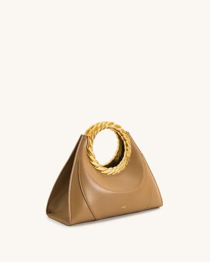 JW PEI_Brown_Amiya Leaf Handle Sculpture Bags_2T181-3_Brown_03