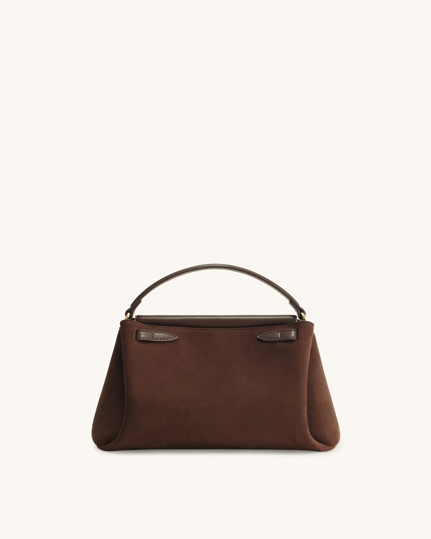 JW PEI Dark Brown Women Carmen Faux Suede Top Handle Bag  SKU: 2T192-30W_Dark Brown Image 04