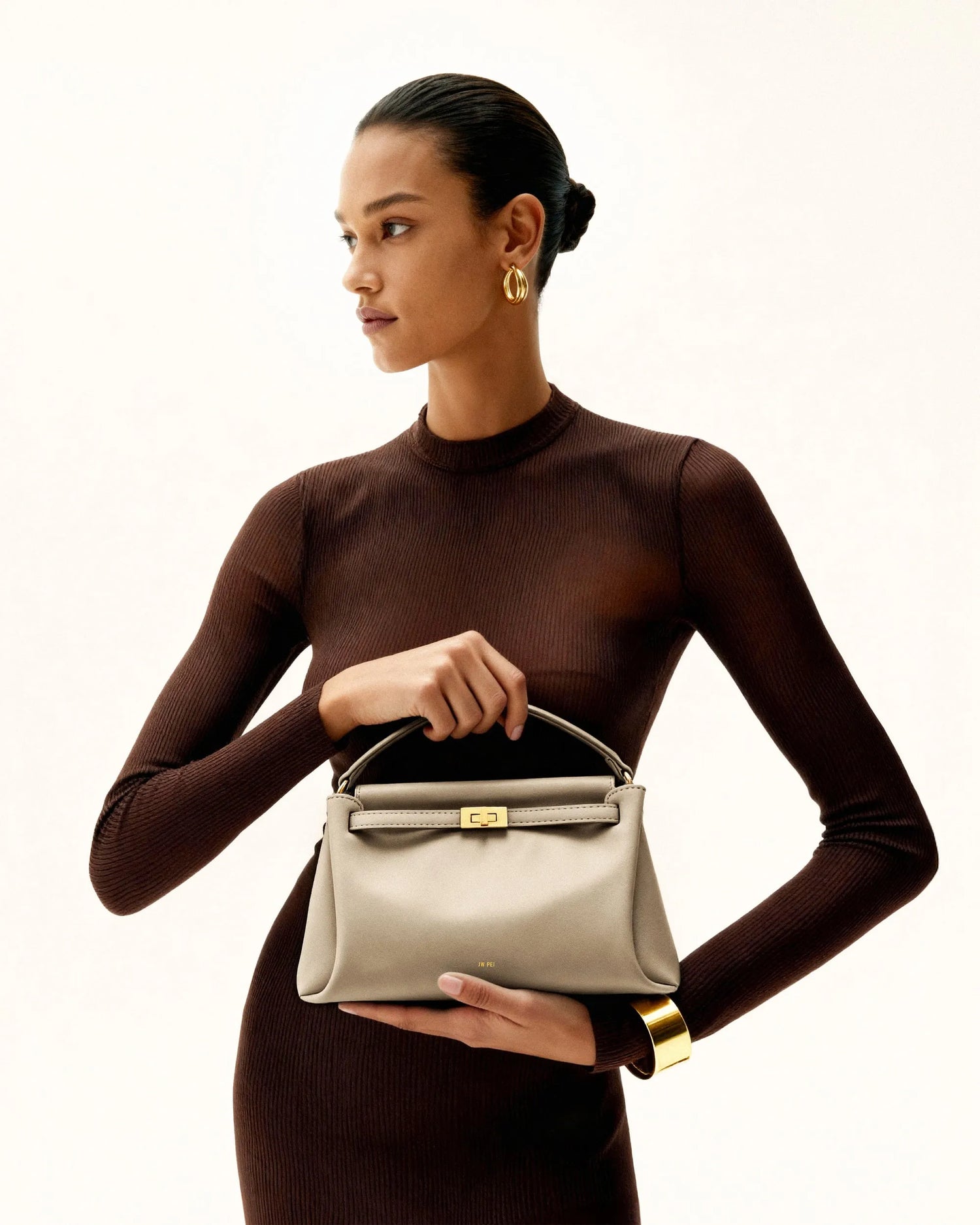 JW PEI Apricot Women Carmen Top Handle Bag - Apricot SKU: 2T192-31_Apricot Image 02