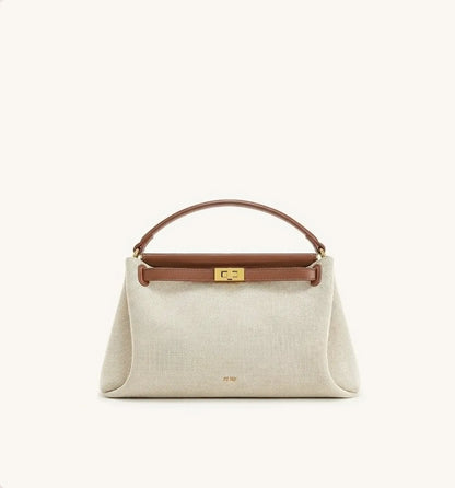 JW PEI Brown Canvas  Carmen Top Handle Bag  SKU: 2T192-33_Brown Canvas Image 02