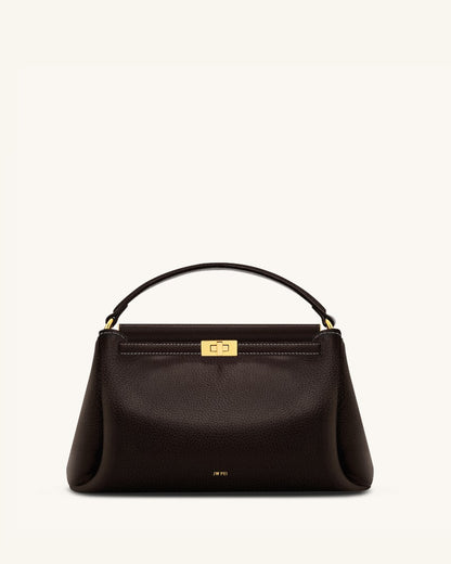 JW Pei Dark Brown Women Carmen Top Handle Bag SKU: 2T192-34_Dark Brown Image 01