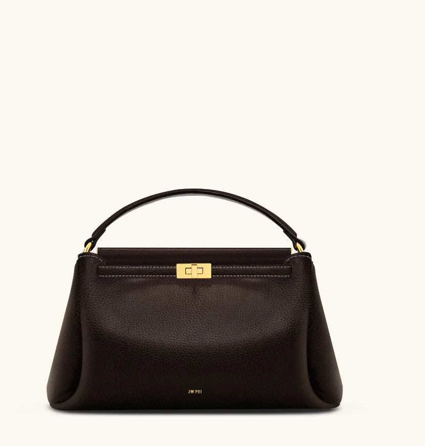 JW Pei Dark Brown Women Carmen Top Handle Bag SKU: 2T192-34_Dark Brown Image 01
