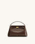 JW PEI Dark Brown Croc Women Carmen Top Handle Bag  SKU: 2T192-36_Dark Brown Croc Image 01