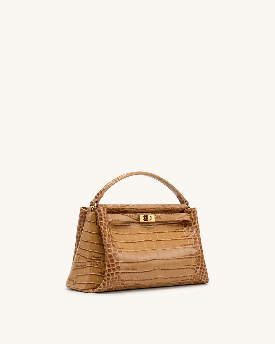JW Pei Khaki Croc Women Carmen Top Handle Bag SKU: 2T192-38_Khaki Croc Image 02