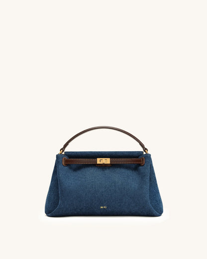 JW Pei Blue Denim Women Carmen Top Handle Bag SKU: 2T192-50_Blue Denim Image 01