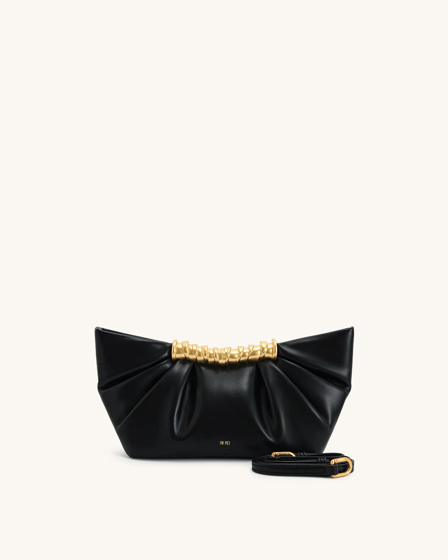 JW PEI_Black_Leia Pleated Clutch_2T195-1_Black_01