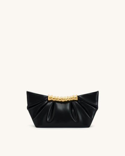 JW PEI_Black_Leia Pleated Clutch_2T195-1_Black_02