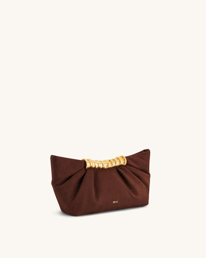 JW PEI_Dark Brown_Leia Pleated Clutch_2T195-3_Dark Brown_03