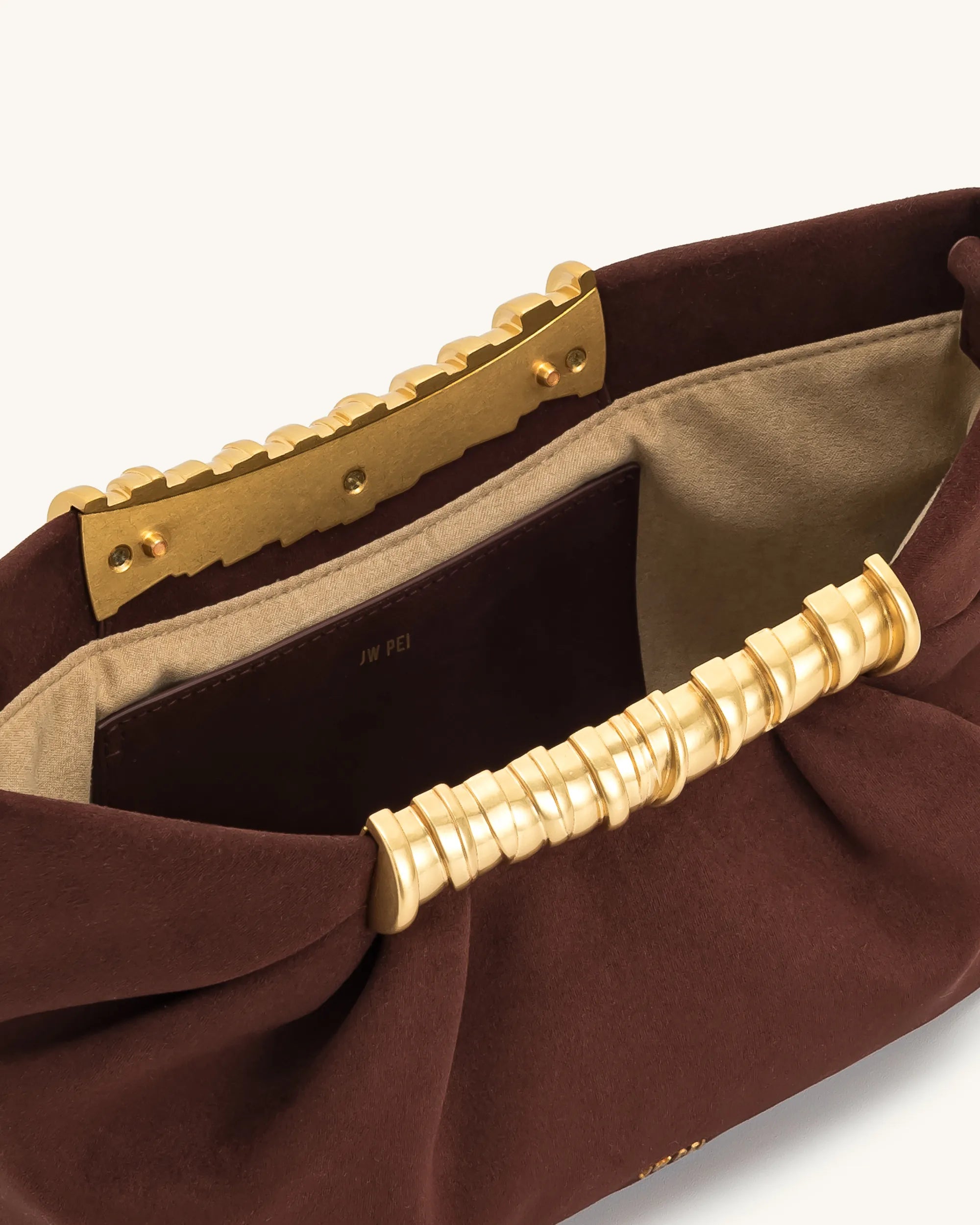 JW PEI_Dark Brown_Leia Pleated Clutch_2T195-3_Dark Brown_04