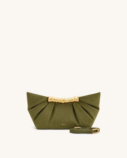 JW PEI_Dark Olive_Leia Pleated Clutch_2T195-7_Dark Olive_01