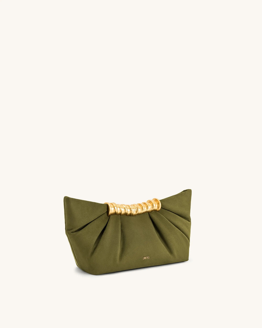 JW PEI_Dark Olive_Leia Pleated Clutch_2T195-7_Dark Olive_02