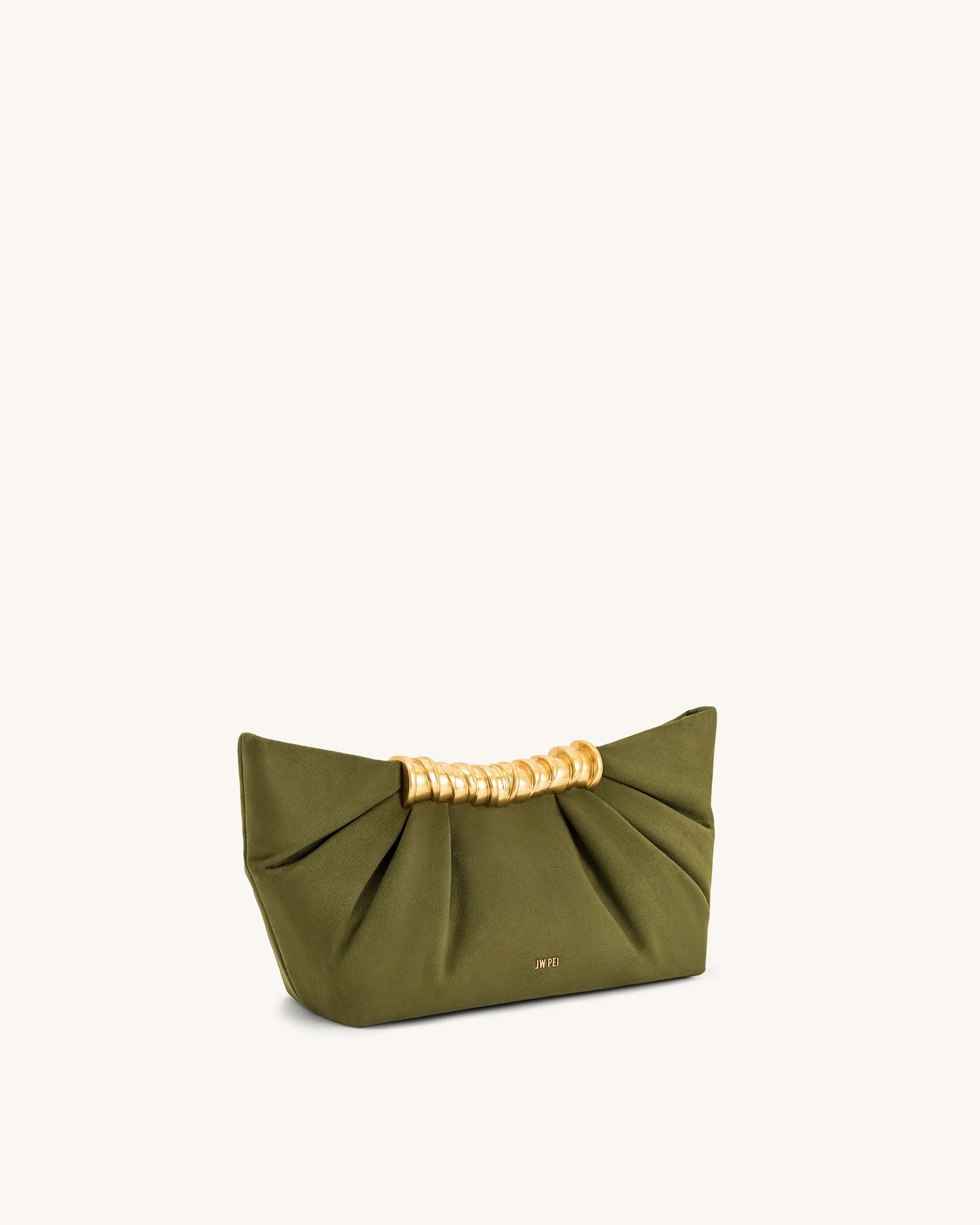 JW PEI_Dark Olive_Leia Pleated Clutch_2T195-7_Dark Olive_02