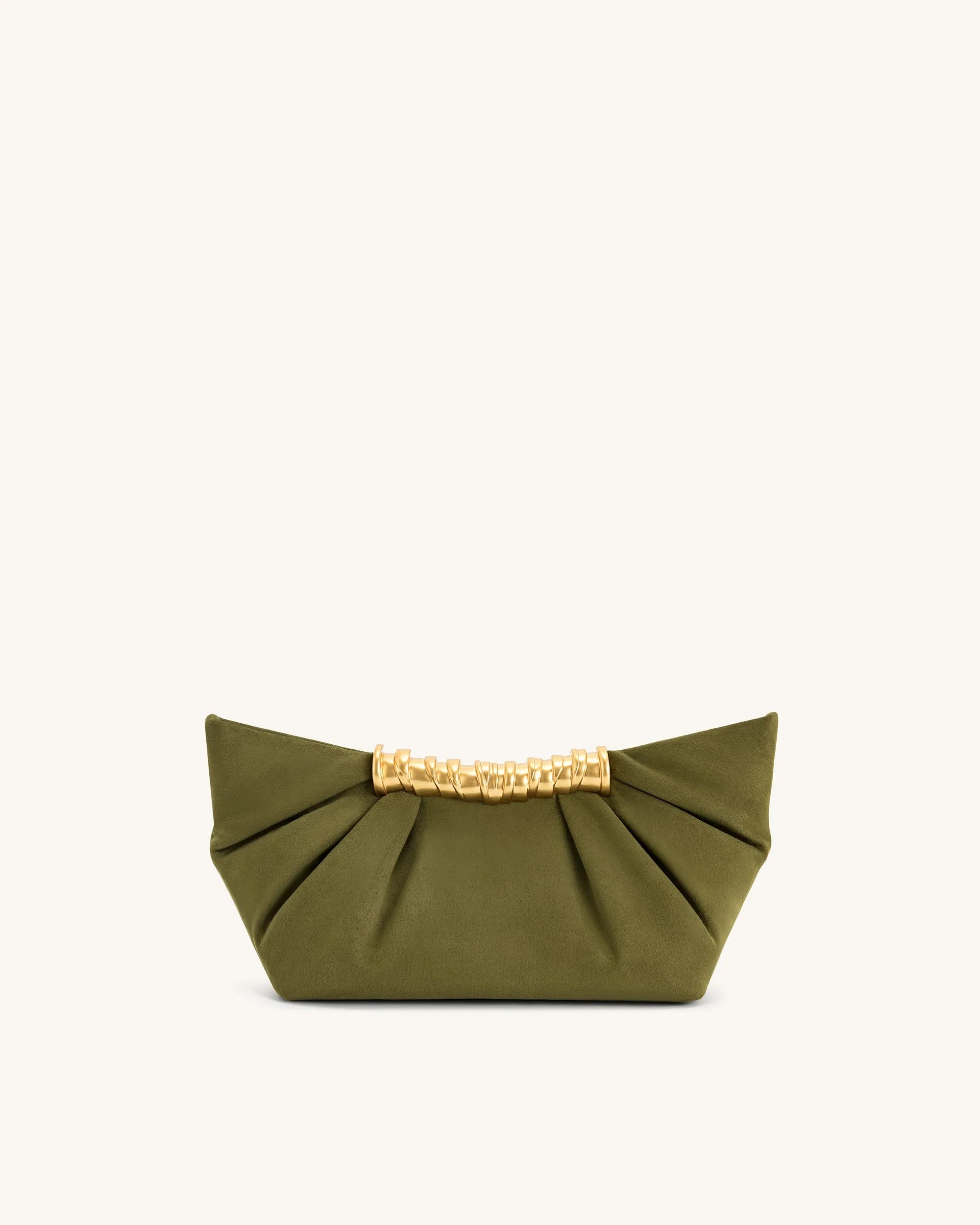 JW PEI_Dark Olive_Leia Pleated Clutch_2T195-7_Dark Olive_03