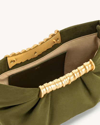 JW PEI_Dark Olive_Leia Pleated Clutch_2T195-7_Dark Olive_04